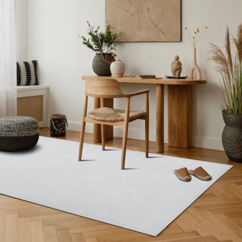Carpet aspect lignes white 160x225cm (7)