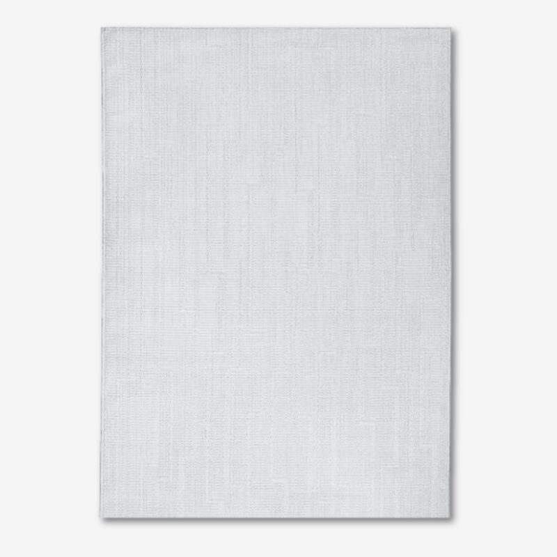 Carpet aspect lignes white 160x225cm