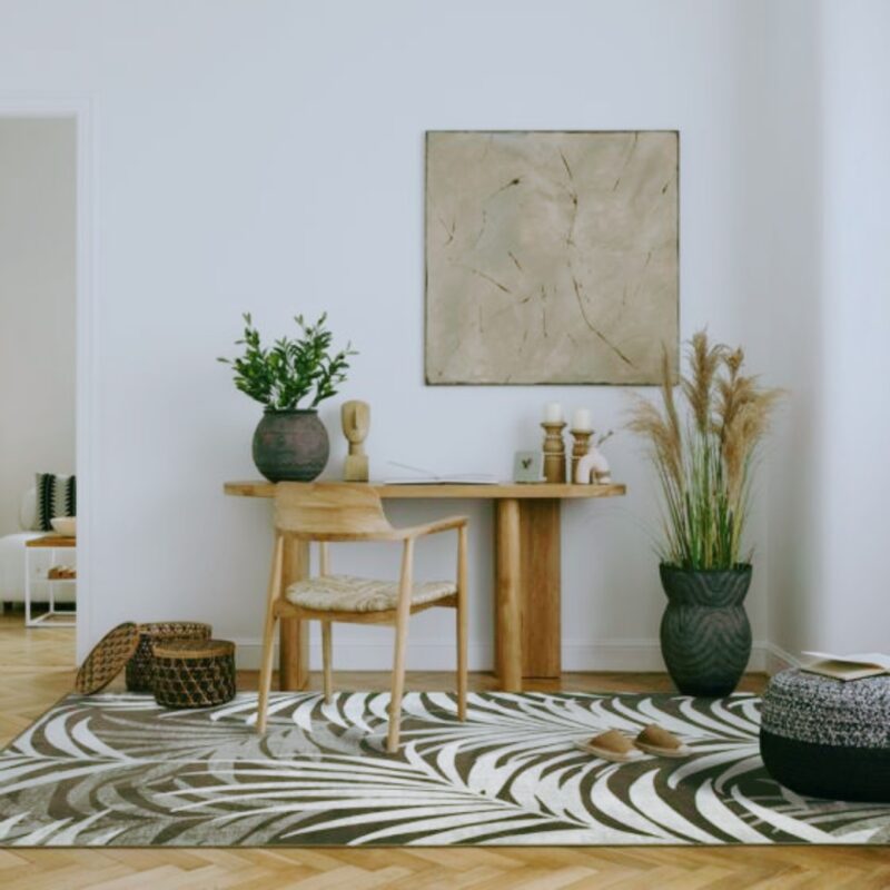 Carpet in&out sylky leaves 160x230cm (3)