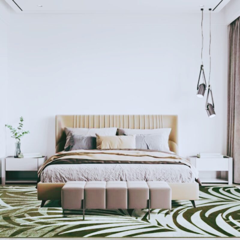 Carpet in&out sylky leaves 160x230cm (4)