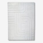Carpet lignes white 160x230cm