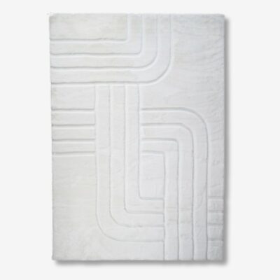 Carpet lignes white 160x230cm