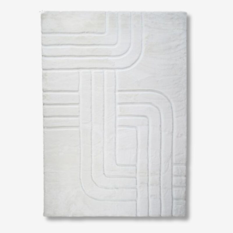 Carpet lignes white 160x230cm