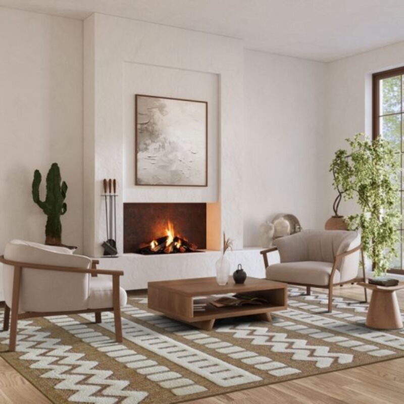 Carpet relief natur 160х230cm (2)
