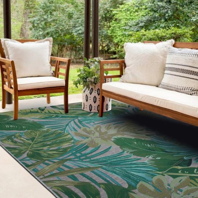 Carpet tapestry in&out green 160x230cm (3)