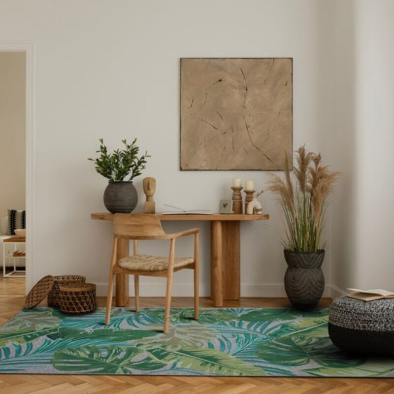 Carpet tapestry in&out green 160x230cm (9)