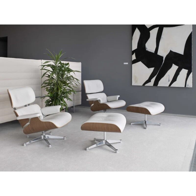 Armchair eames white vegan (10)