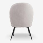 Armchair with stool practik white (6)