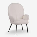Armchair with stool practik white (7)