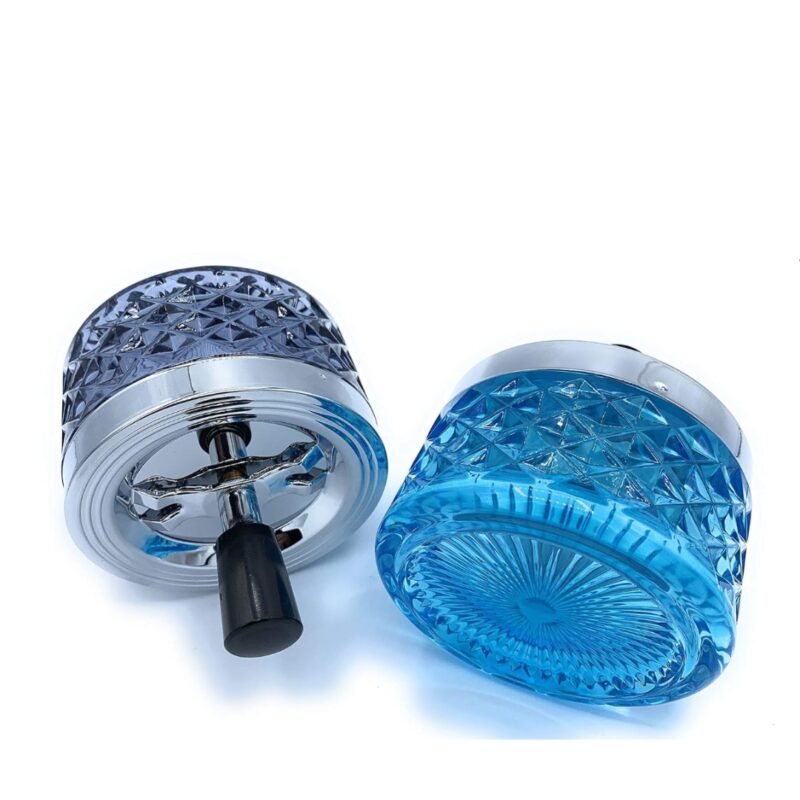 Ashtray cristallo smoke black (7)