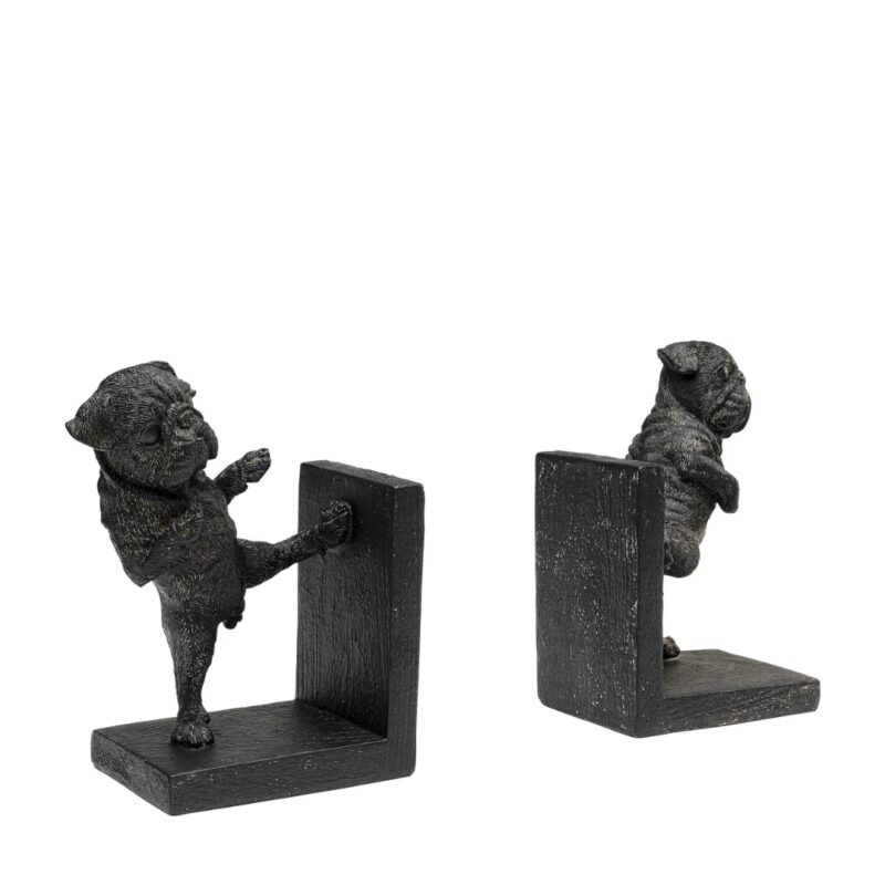 Bookend black dogs (2 set) (2)