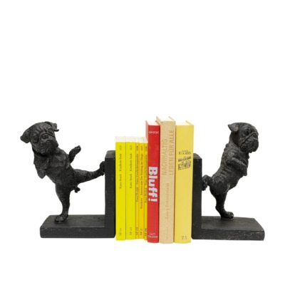 Bookend black dogs (2 set)