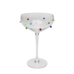 Cocktail glass party dots 19cm