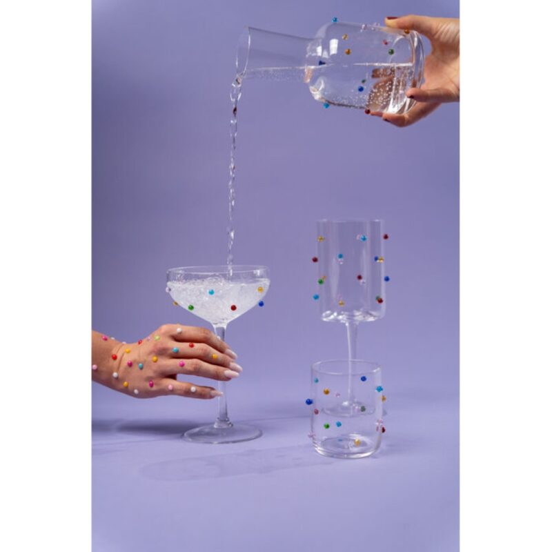Cocktail glass party dots 19cm (3)