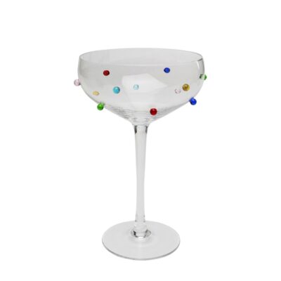 Cocktail glass party dots 19cm