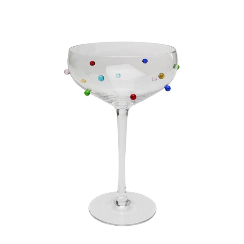 Cocktail glass party dots 19cm