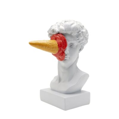 Deco figurine ice cream david 35cm
