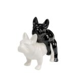Deco figurine love dogs black