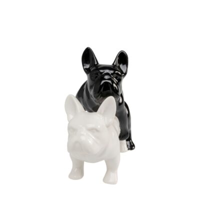 Deco figurine love dogs black (2)