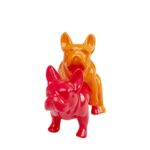 Deco figurine love dogs pink duo pop (2)