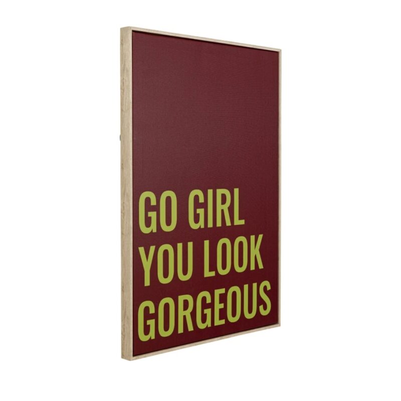 Framed picture go girl 50x70cm (4)