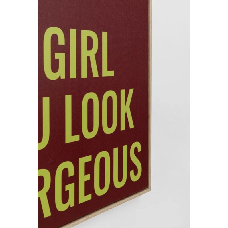 Framed picture go girl 50x70cm (6)