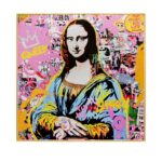 Framed picture la viva woman 100x100cm