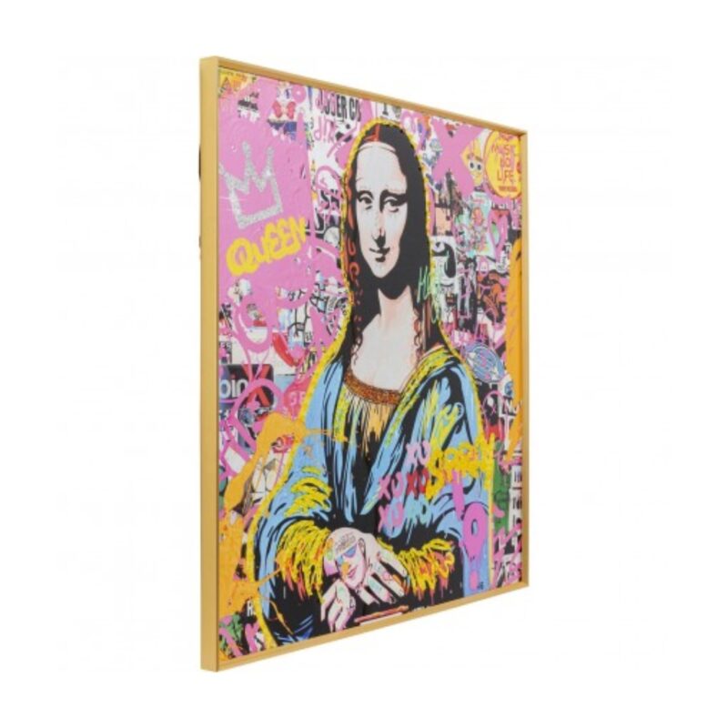Framed picture la viva woman 100x100cm (4)