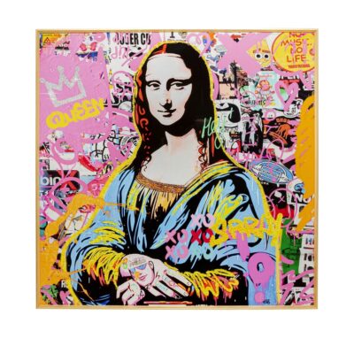 Framed picture la viva woman 100x100cm