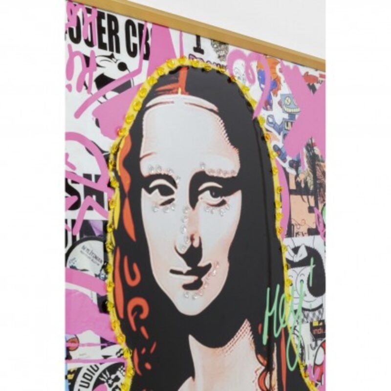 Framed picture la viva woman 100x100cm (6)