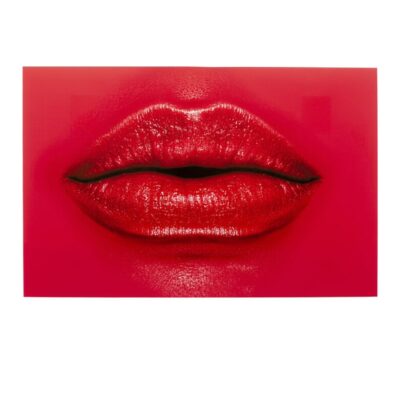 Glass picture red lips 120x80cm