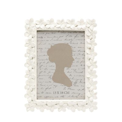 Picture frame flores white 13x18cm