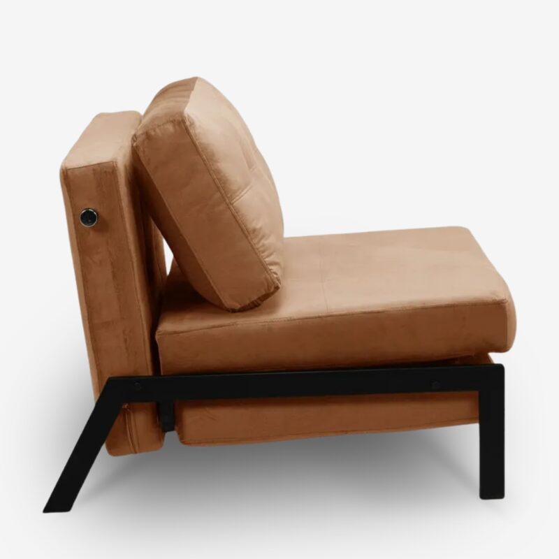 Recliner armchair bed peache (4)