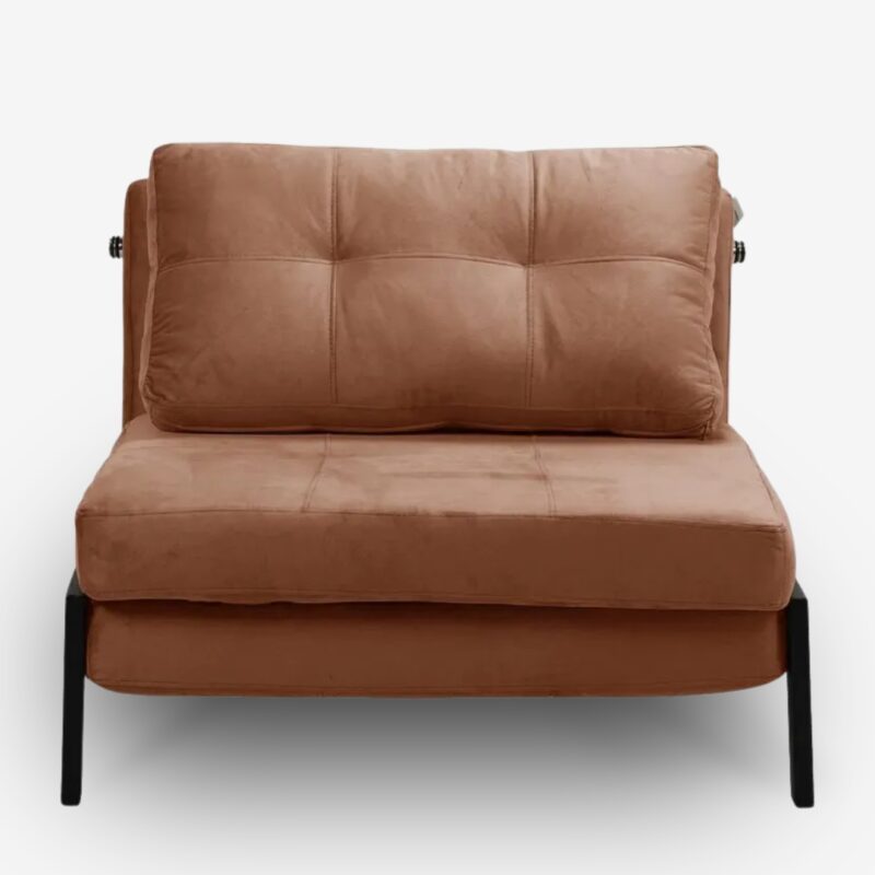 Recliner armchair bed peache (5)