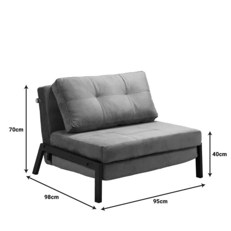 Recliner armchair bed peache (8)