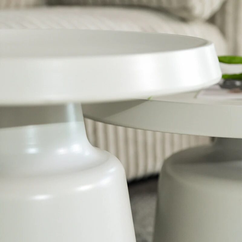 Side table genova white Ø50cm (14)