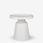 Side table genova white Ø50cm