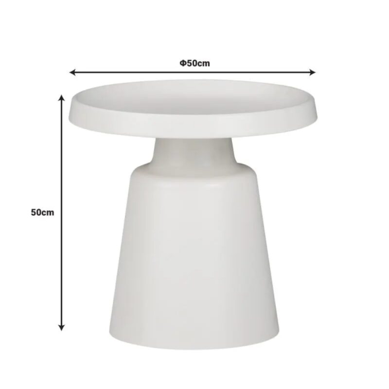 Side table genova white Ø50cm (19)
