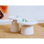Side table genova white Ø50cm (3)