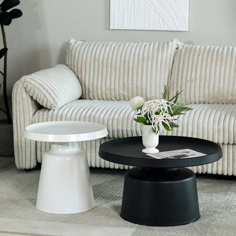 Side table genova white Ø50cm (4)