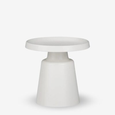 Side table genova white Ø50cm