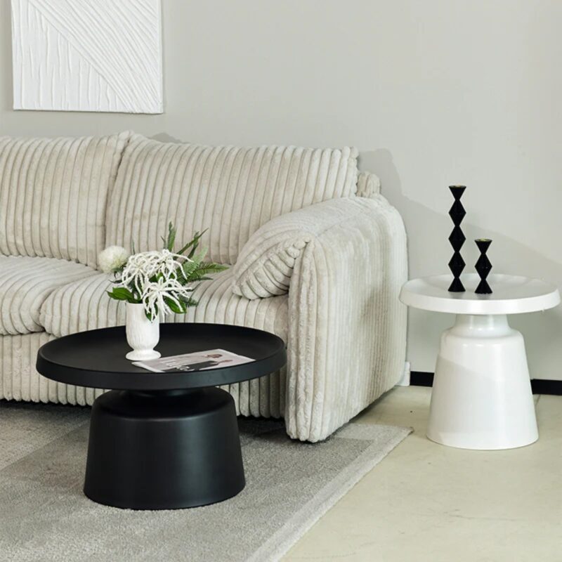 Side table genova white Ø50cm (5)