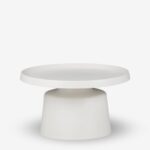 Side table genova white Ø70cm (1)