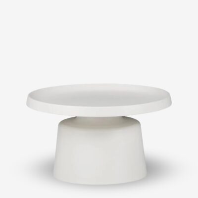Side table genova white Ø70cm (1)