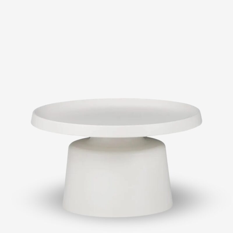 Side table genova white Ø70cm (1)