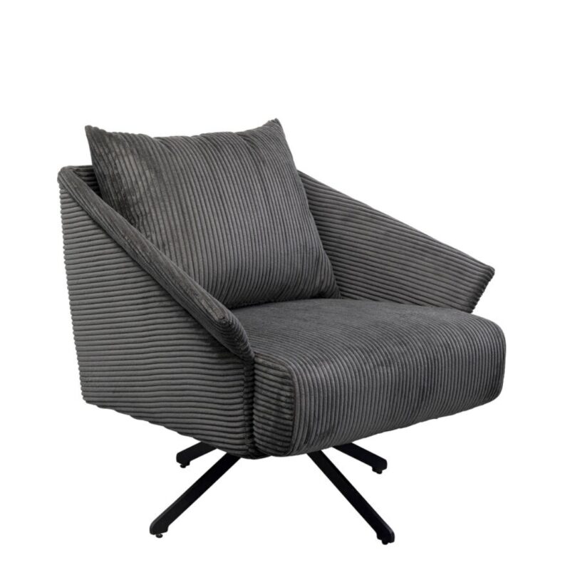 Swivel armchair milo grey (14)