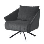 Swivel armchair milo grey (3)