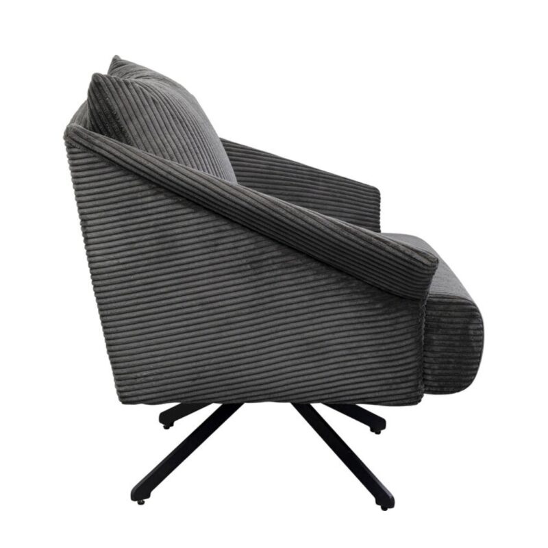 Swivel armchair milo grey (5)