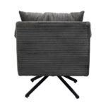 Swivel armchair milo grey (7)