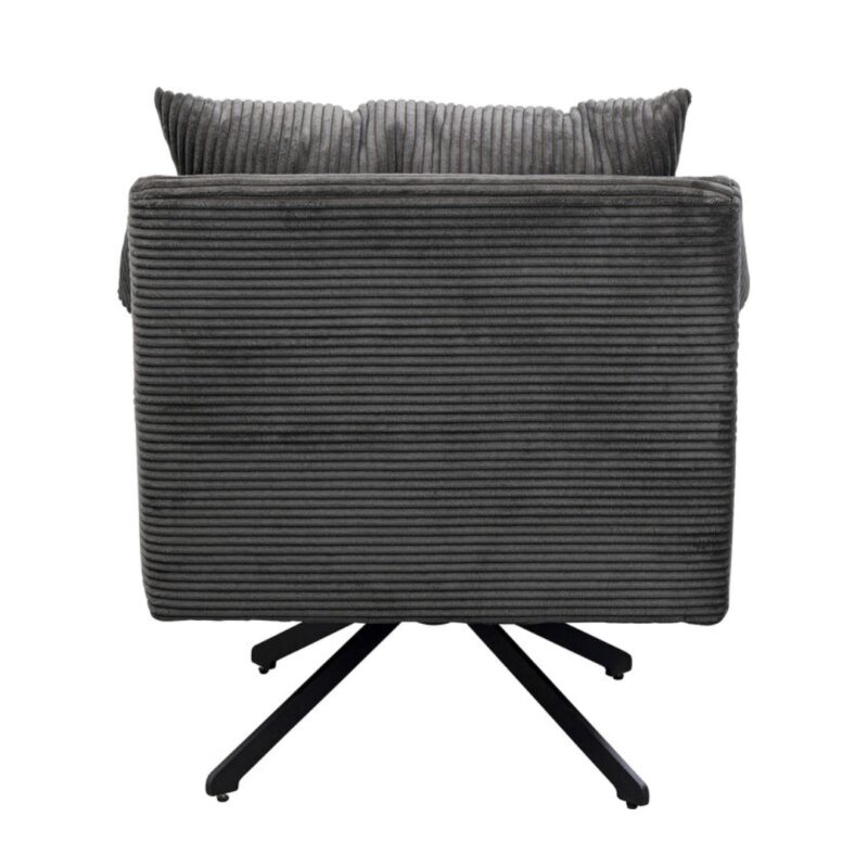 Swivel armchair milo grey (7)